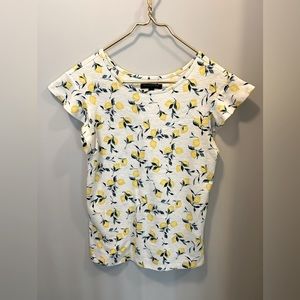 Banana Republic Flutter Sleeve Lemon Tee